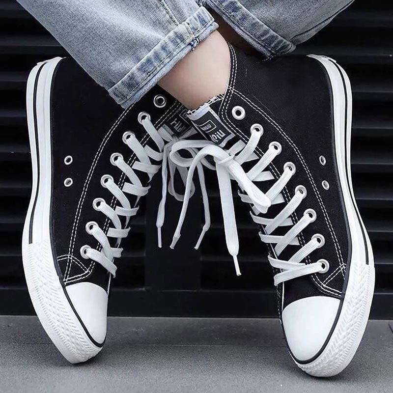 Men Canvas Sneakers Lovers Comfortable Shoes Flats Casual Women White Black Walking Shoes Chinese Style  Vulcanized shoes