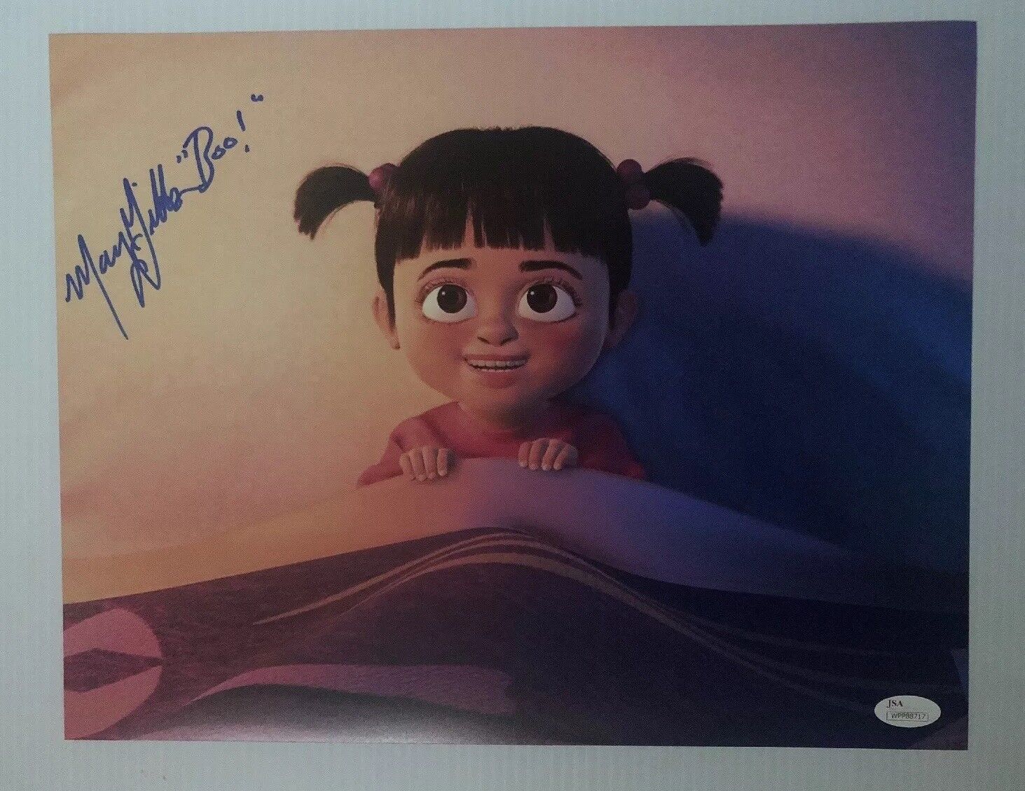 Mary Gibbs Signed Autographed 11x14 Photo Poster painting Monsters Inc Boo Full Name JSA COA 10