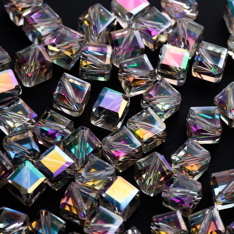 100 PCS/Package 50 PCS/Package Glass Solid Color Beads