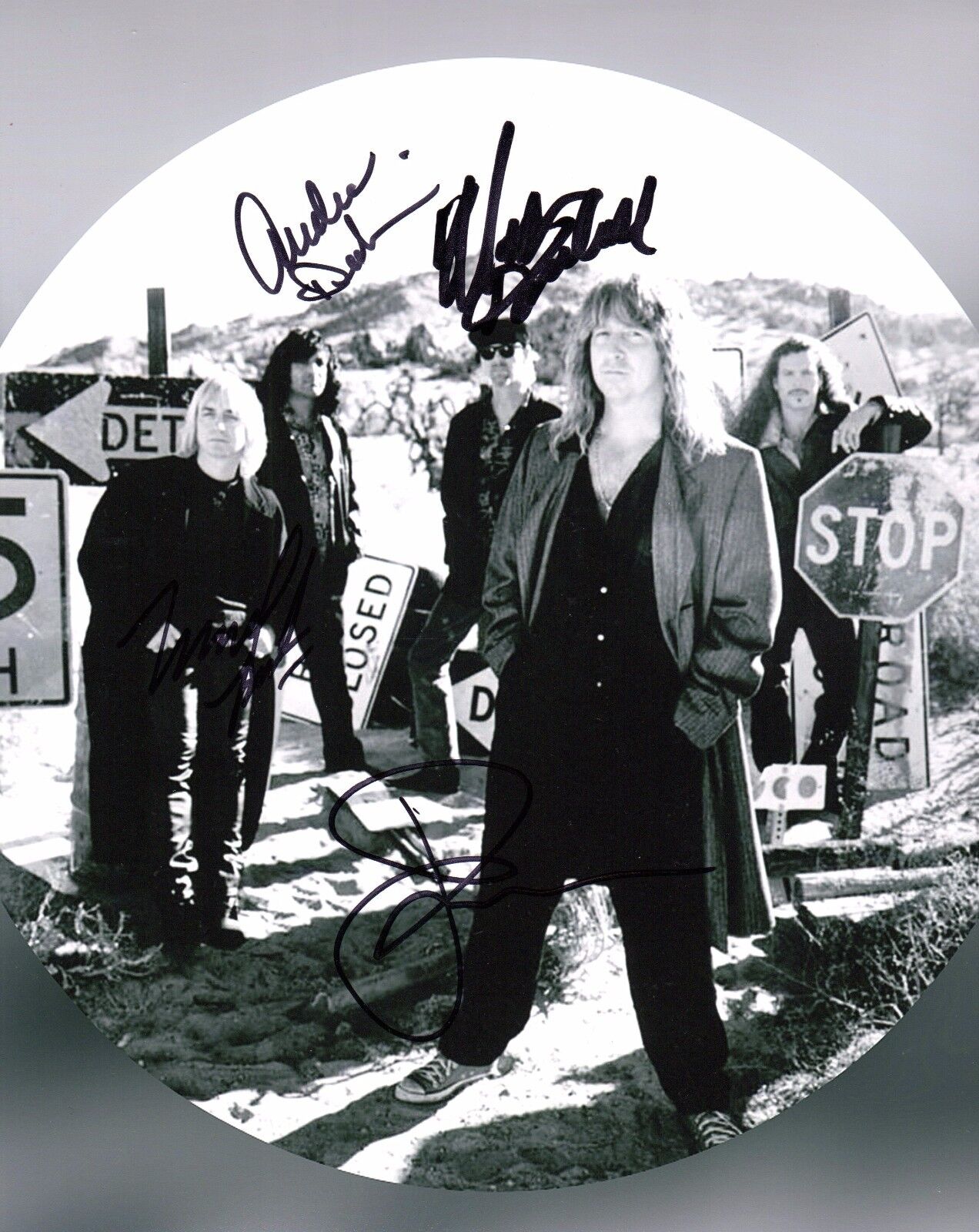 GFA Jack Russell Band x4 * GREAT WHITE * Signed 8x10 Photo Poster painting PROOF AD4 COA