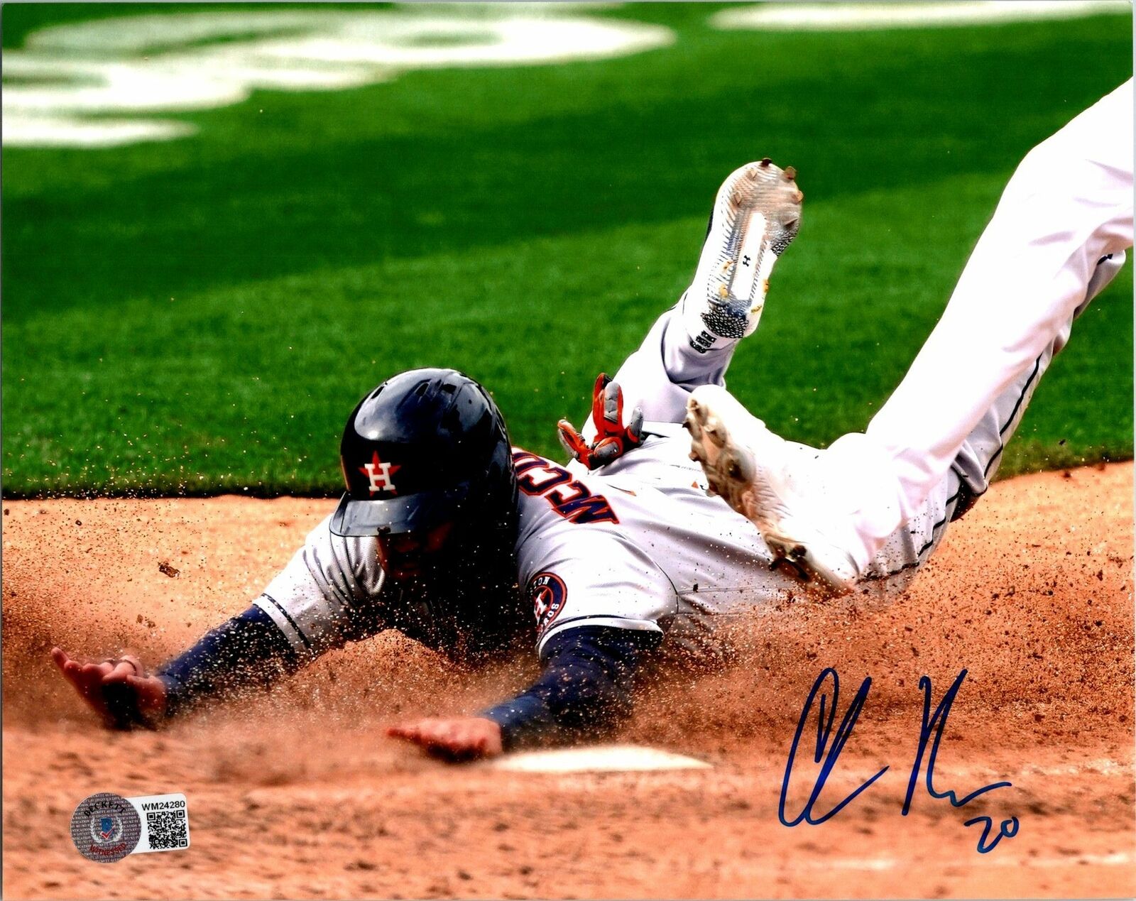 Chas McCormick Signed 8x10 Photo Poster painting MLB Autographed Houston Astros BECKETT 2