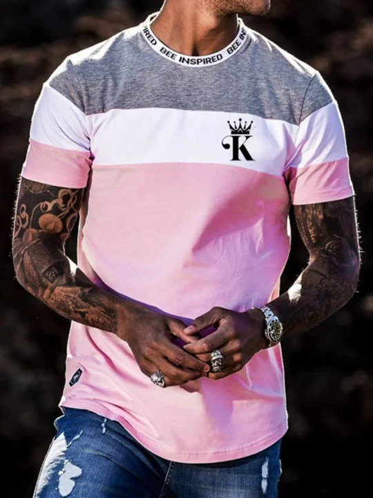 Men's T-Shirt 3D Print Short Sleeve Casual Tops