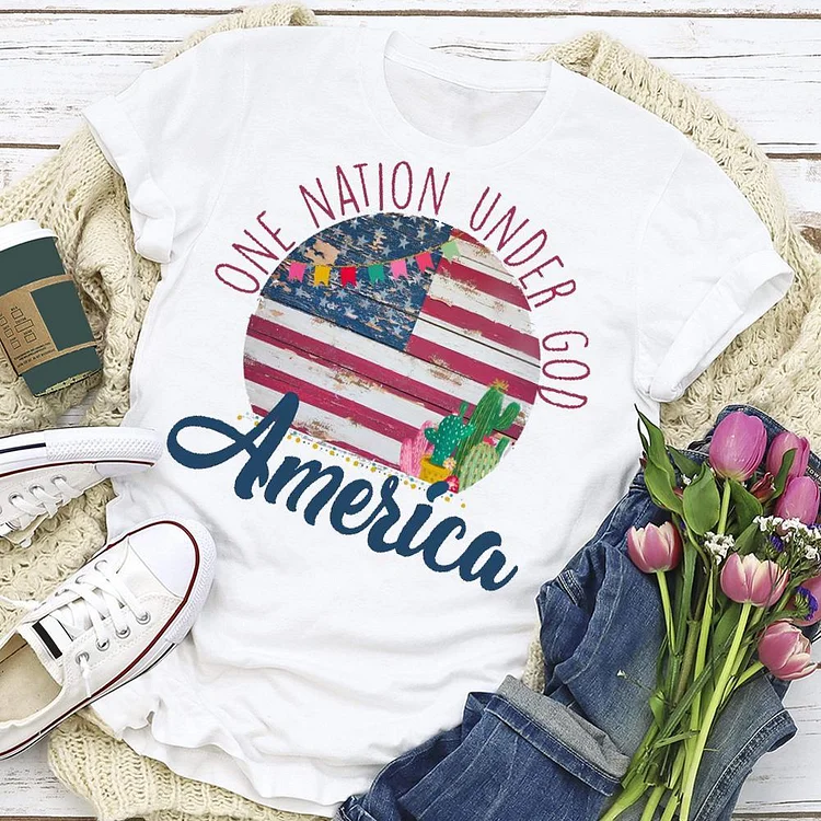 Women’s 4th of July T-shirt Tee --Annaletters