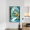 (40*60cm)Christmas House - Full Round Drill Diamond Painting