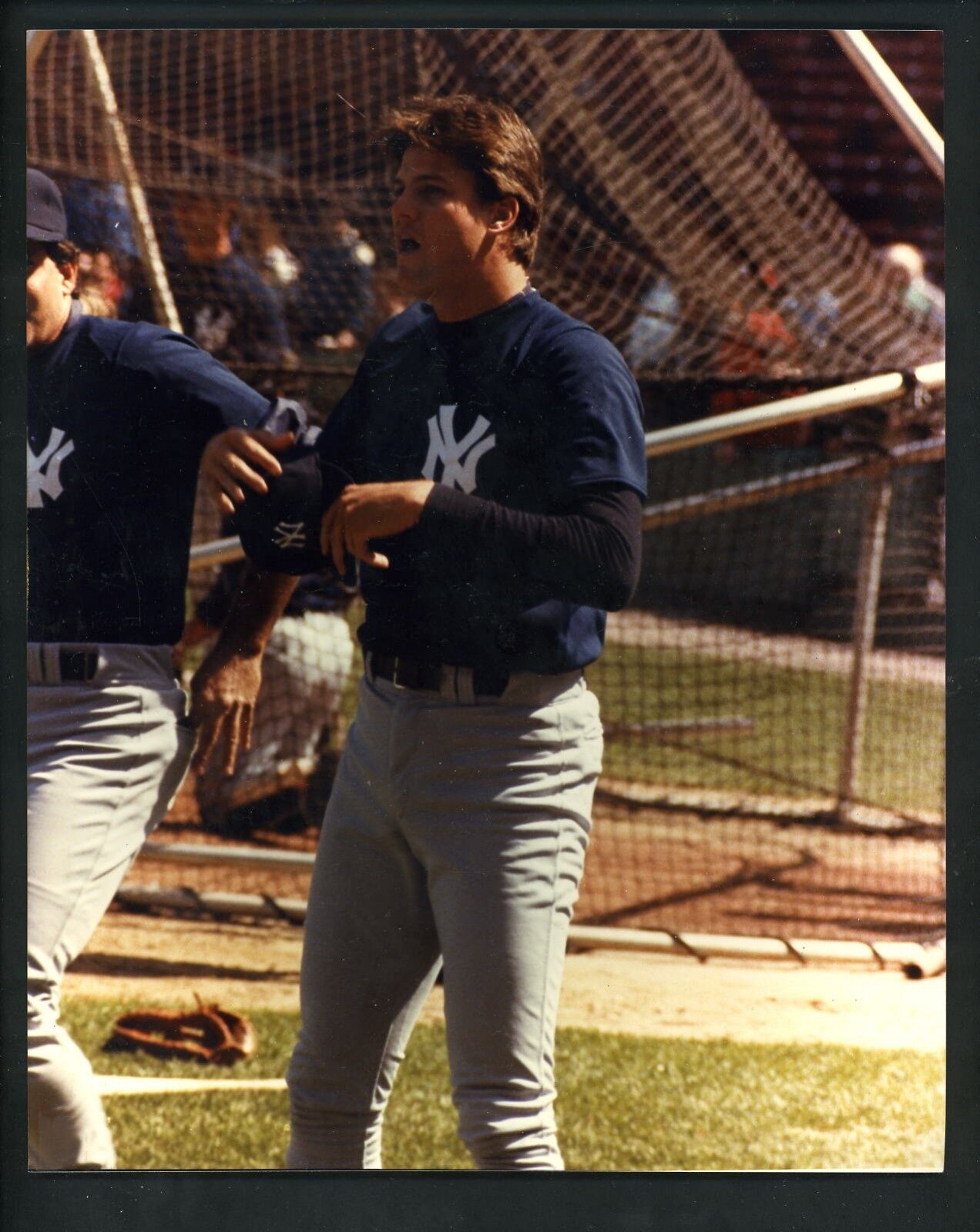 Dennis Rasmussen 1985 Opening Day Fenway Original 8 x 10 Photo Poster painting New York Yankees