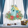 DIY Diamond Painting Garland Bird House Rhinestone Hanging Wreath Set 
