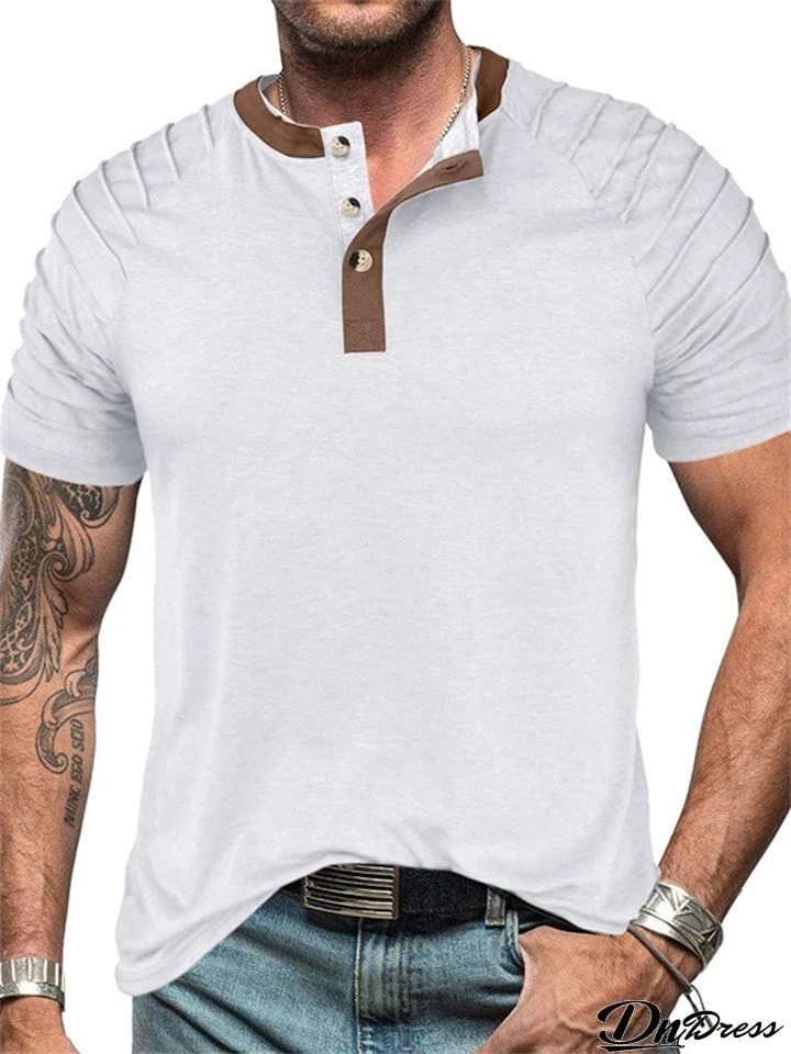 Summer Cotton Blend Sports Cozy Breathable Shirt for Men