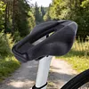 Carbon 3D Printed Bike Saddle Lightweight Short Nose Racing Bicycle Seat Shockproof Ultralight Road MTB Cycling Cushion Cycling Accessories