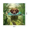uk.everydayedeals (Limited Stock)Paint By Number - Oil Painting -  Dog (40*40Cm)