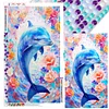 >SALE<5D DIY Full Round Drill Diamond Painting Dolphin Kit Home Decoration 40x70cm