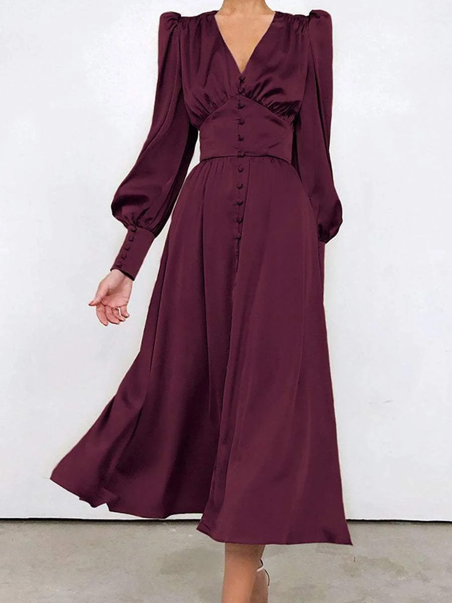 Satin Temperament Dress