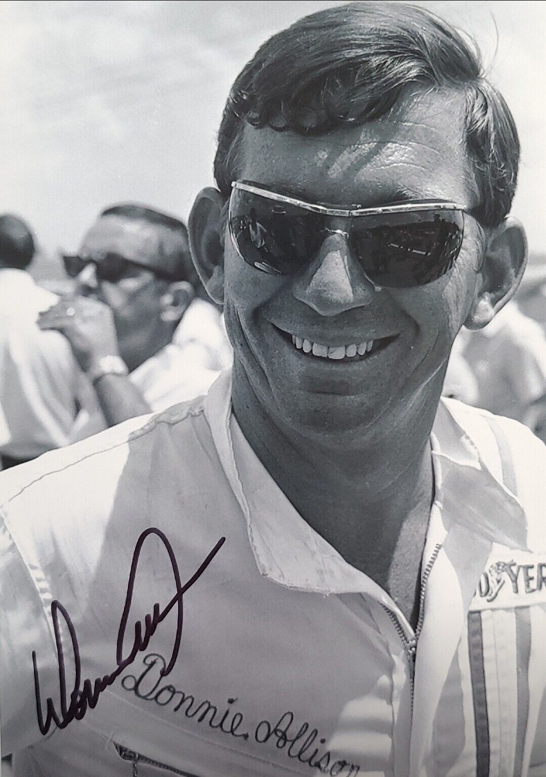 Donnie Allison Hand Signed Autograph Photo Poster painting NASCAR Driver Alabama Gang Winston