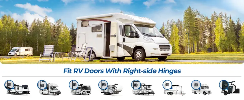 Product Introduction of ONNAIS RV Door Lock Replacement – RV Keyless Entry Door Lock with 10 Digits Keypad. Dual-Door Remote Control and Backup Key. Fits Most RVs for Secure and Convenient Travel. 0