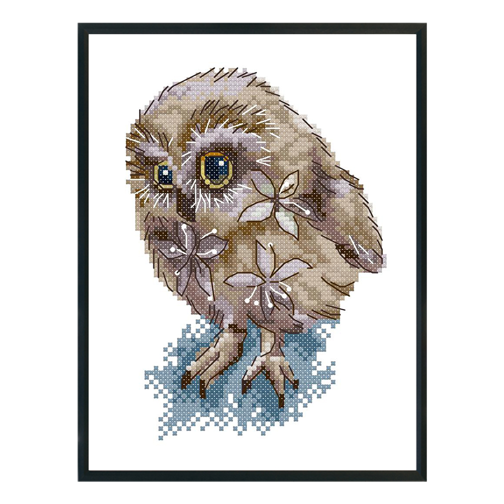 

Owl - 14CT Counted Cross Stitch - 15*20CM, 501 Original