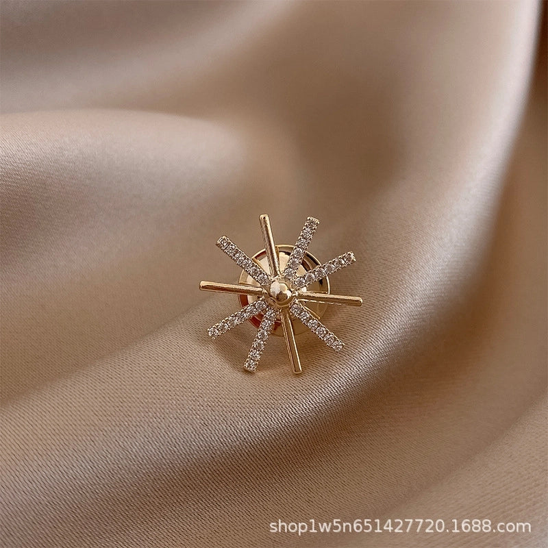 Small Brooch Bow Anti-slip Brooch High-grade Chest Sewn-free Shirt Anti-slip Buckle Pin