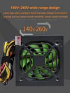 Computer Power Supply Dual 6Pin Desktop PSU 2 SATA ATX Power Supply for Computer