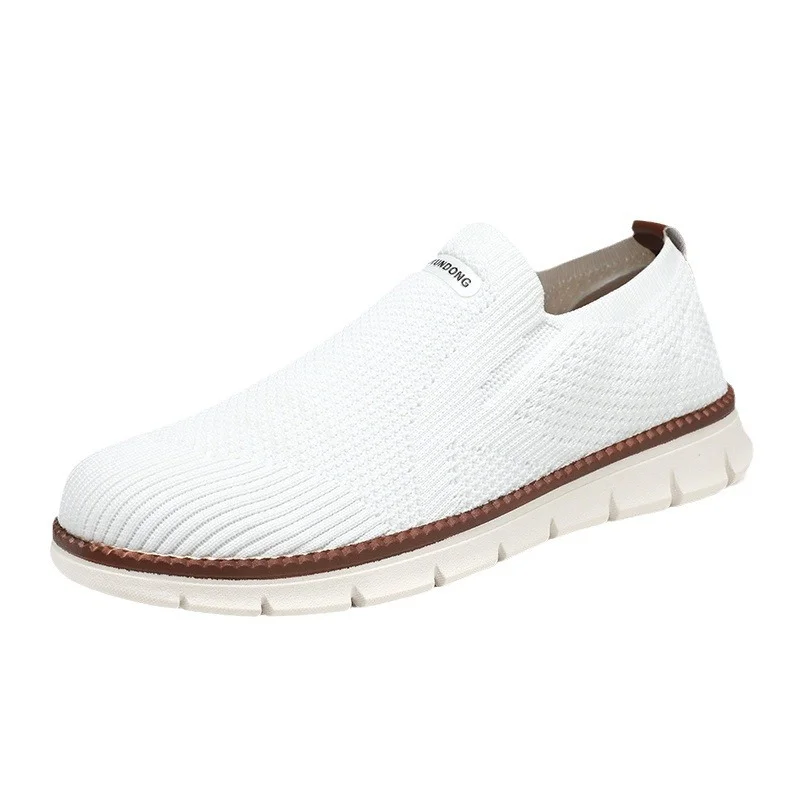 Breakj Breakj Men's Shoes Net Yarn Breathable Sneakers Flying Weaving Casual Shoes Men's Large-Size Shoes Men's Hundred And Korean Version Of Fashion Trend Casual Shoes