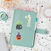 DIY Diamond Painting Sticker Diamond Art Stickers Arts and Crafts Decorative Diamond Stickers for Birthday Party Halloween Christmas Gifts (Halloween Pumpkin)