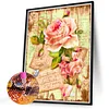 Promotion 2Pcs/set Diamond Painting-DIY Full Round Drill Flower and Butterfly(30*40 CM)