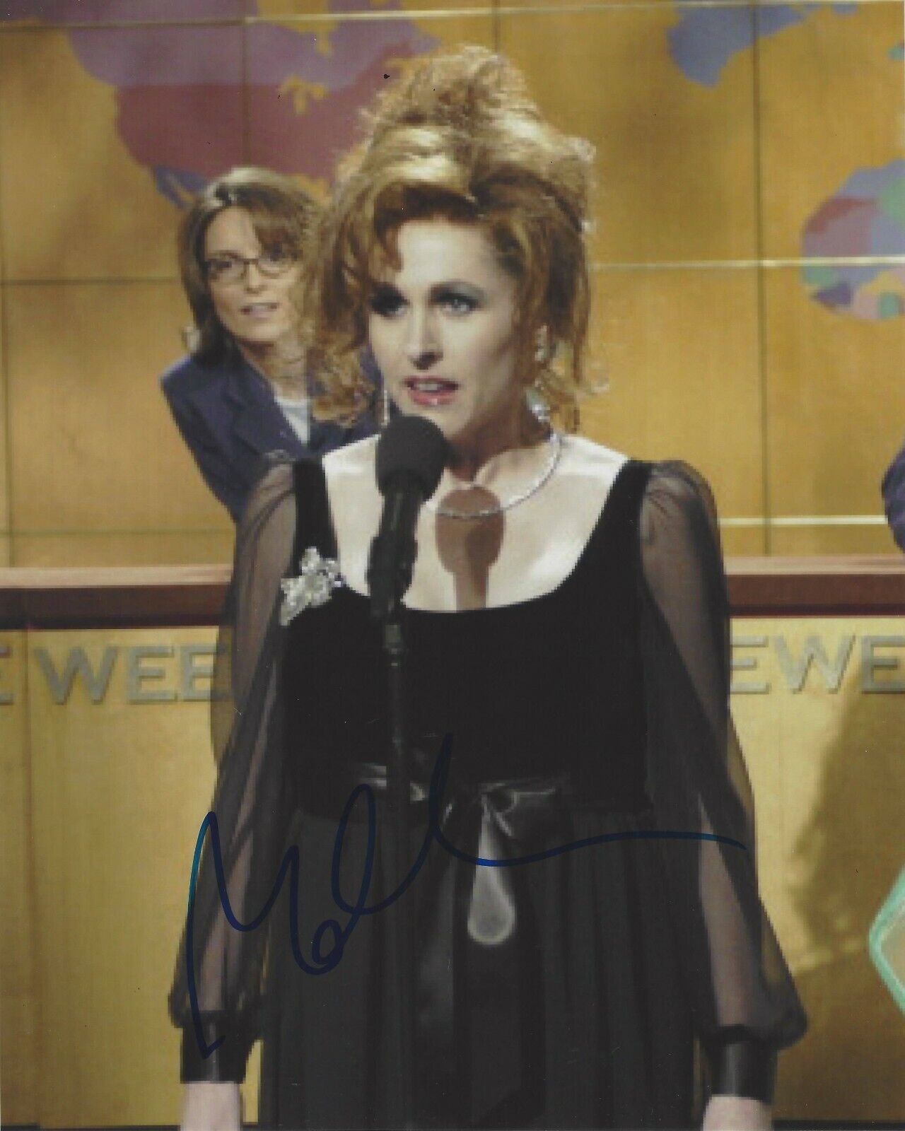 ACTRESS MOLLY SHANNON SIGNED 'SNL SATURDAY NIGHT LIVE' 8X10 Photo Poster painting w/COA COMEDY