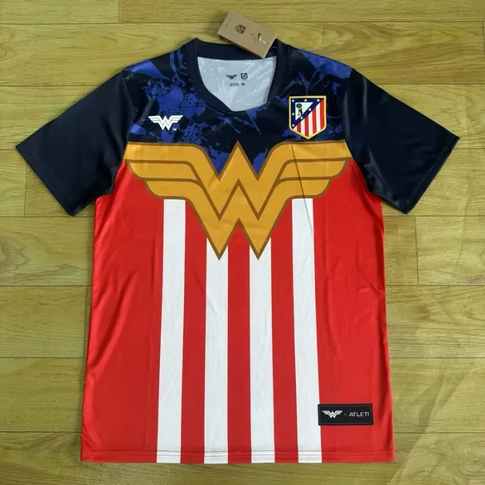 Fan Version 2025-2026 Atletico Madrid Wonder Woman Version Soccer Jersey Football Shirt