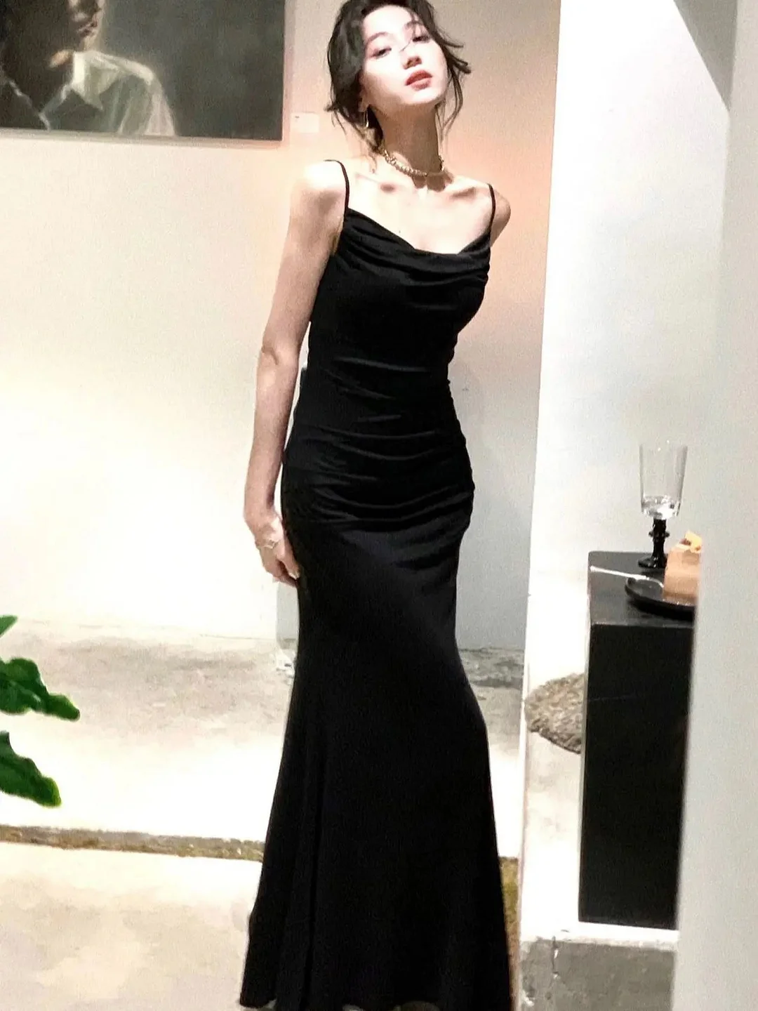 Abebey-Summer Sexy Bodycon Long Dresses for Women Elegant Spaghetti Strap Evening Party Dress French Style Slim Wedding Prom Robe New