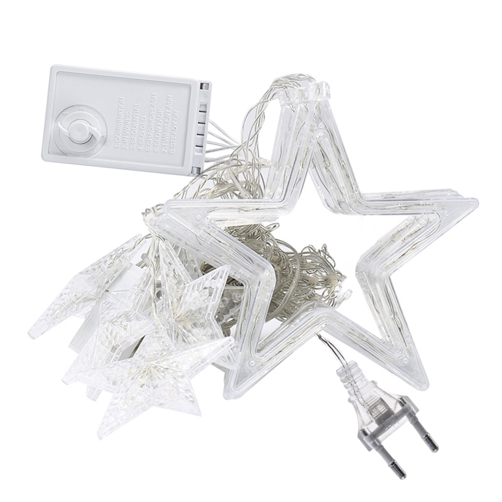 

LED Fairy Garland Star Window Curtain String-String Light, 501 Original