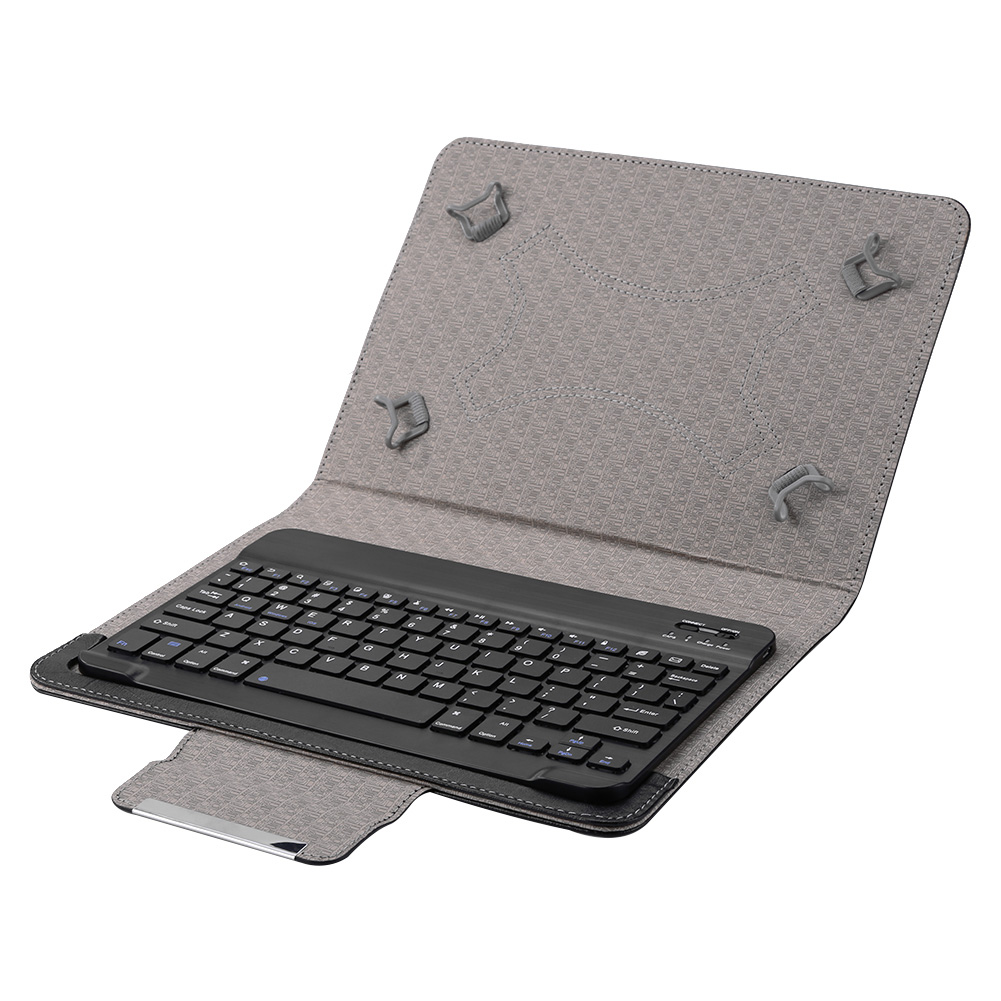 

Wireless Bluetooth Keyboard for 9 10 inch Tablet PU Leather Case Stand, White, 501 Original