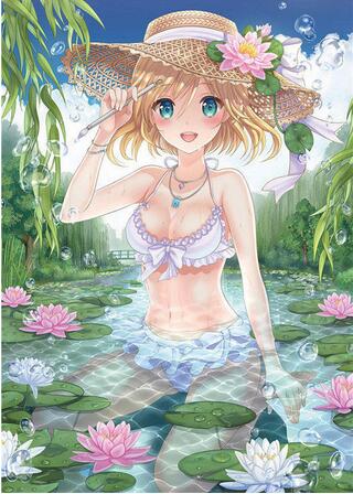 More Style Bikini Anime Girls Japanese Art Print Silk Poster for Your Home Wall Decor 24x36inch