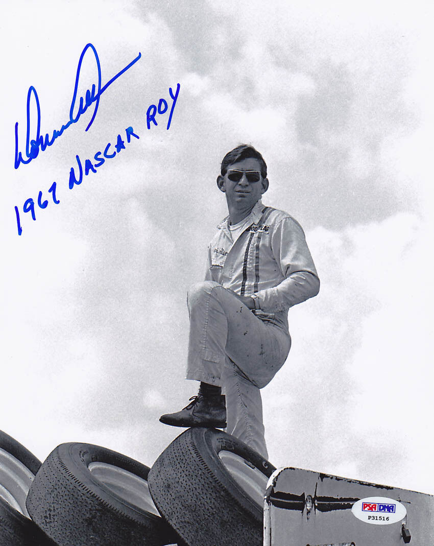 Donnie Allison SIGNED 8x10 Photo Poster painting + 1967 NASCAR ROY PSA/DNA AUTOGRAPHED