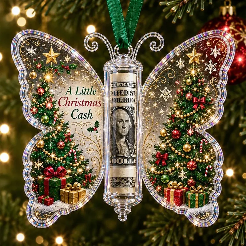 Cash gift butterfly ornament