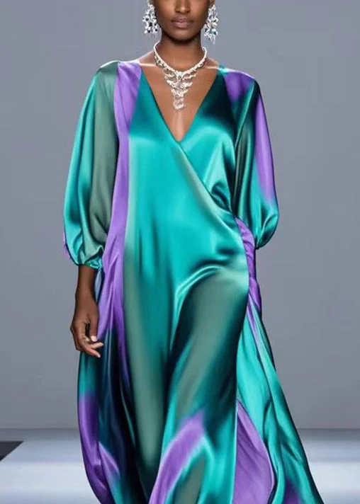 tie dye oversized dress Hand-Dyed Oversized Maxi Dress | Elastic Top 3-in-1 Styling