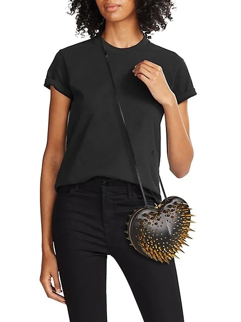 Ala&iuml;a Le Coeur Spiked Heart Crossbody Bag 4.1 out of 5 Customer Rating