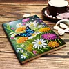 2 Stück 50-seitiges A5 Blumen Diamond Painting Notizbuch für Erwachsene Urlaubsgeschenk