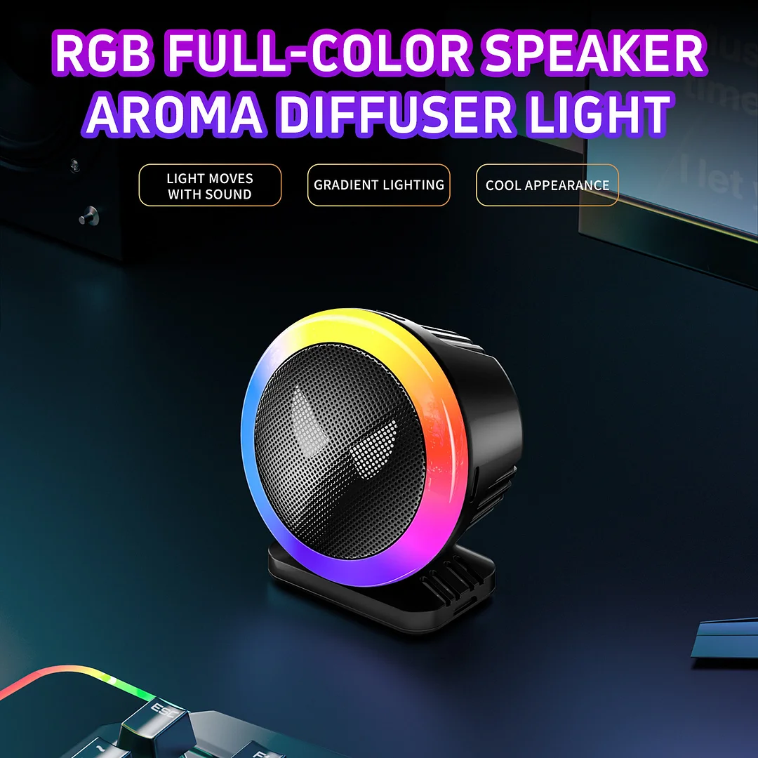 Voice-controlled rhythm light, colorful music aromatherapy atmosphere light
