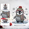 Acryl Winter Pinguin doppelseitig - 5d DIY Handwerk Ornament