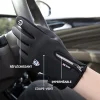 Gants coupe-vent imperm&eacute;ables antid&eacute;rapants pour &eacute;cran tactile