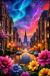 Luxury AB Velvet Diamond Painting Kit - Landscape