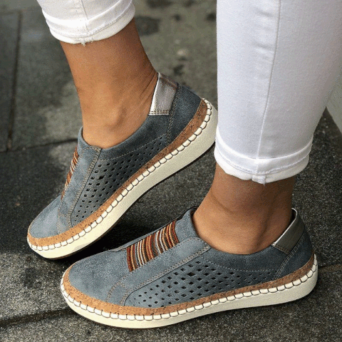 Womens Breathable Flat Bottom Orthopedic Bunion Corrector Sneaker Shoes - vzzhome