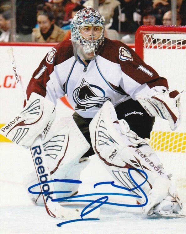 SEMYON VARLAMOV SIGNED COLORADO AVALANCHE GOALIE 8x10 Photo Poster painting #2 Autograph