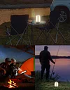 Outdoor Folding Camping Light 8000mAh Foldable LED Camping Light Power Bank 6 Modes Suspension