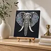 DIY Pre-Framed Elephant Button Art Canvas Kit