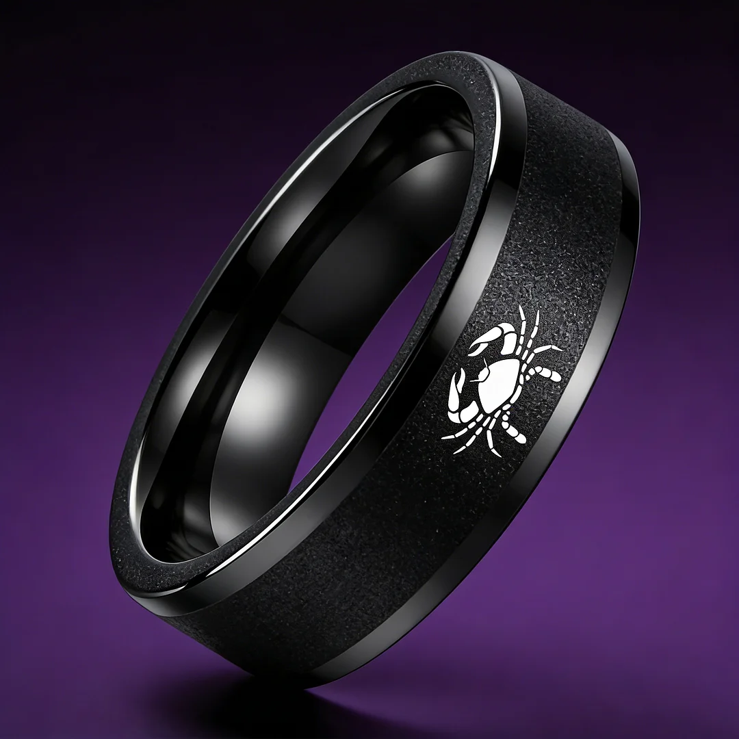 Wedding Fashion Cancer Tungsten Rings Flat Black Bands Edge Comfort Fit for Men and Women 4MM 6MM 8MM Width