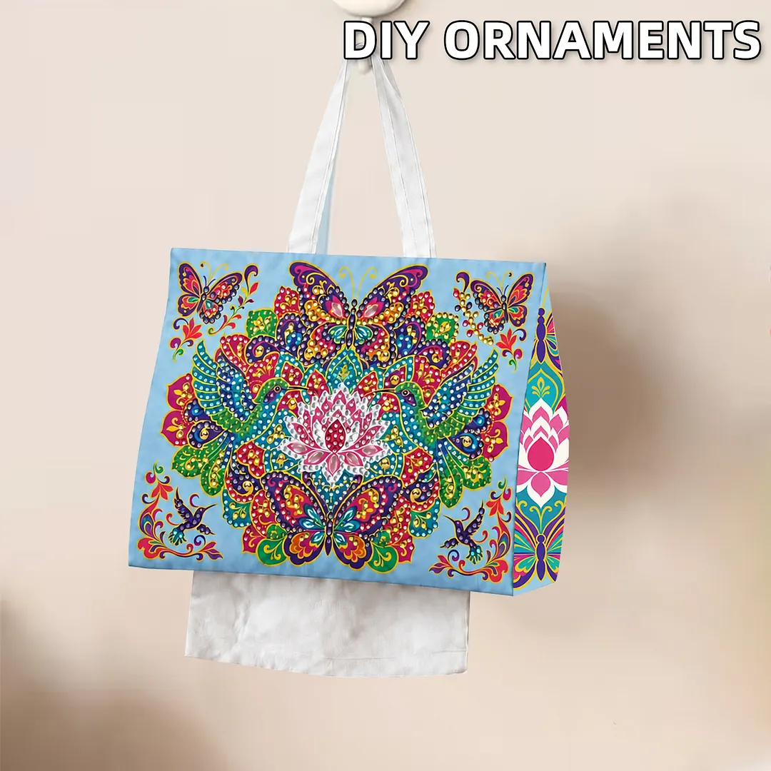 Diamond Tissue Organizer Exquisite Craftsmanship for Bathroom Bedroom Decor (Hummingbirds and butterflies)