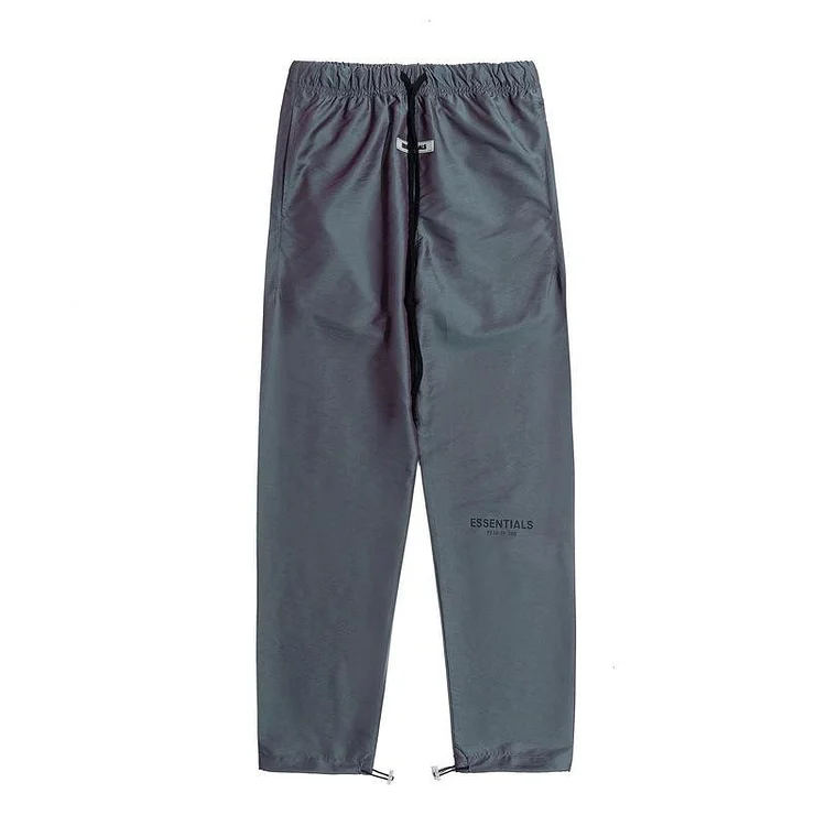 Fog Essentials Pants Early Autumn Multi-Line Colorful Laser Reflective Drawstring Bundle Trousers