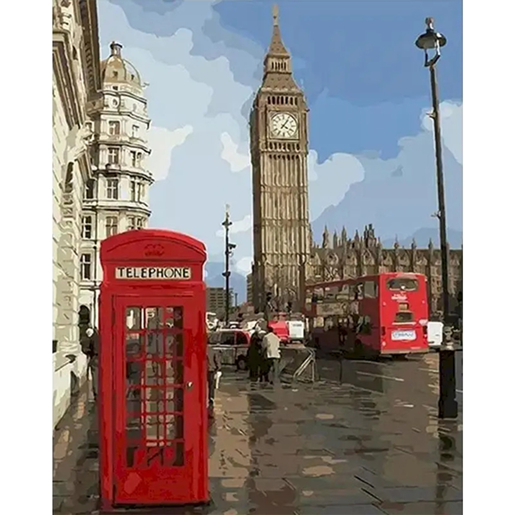 Big Ben-Paint by Numbers-16"x20"/40x50cm
