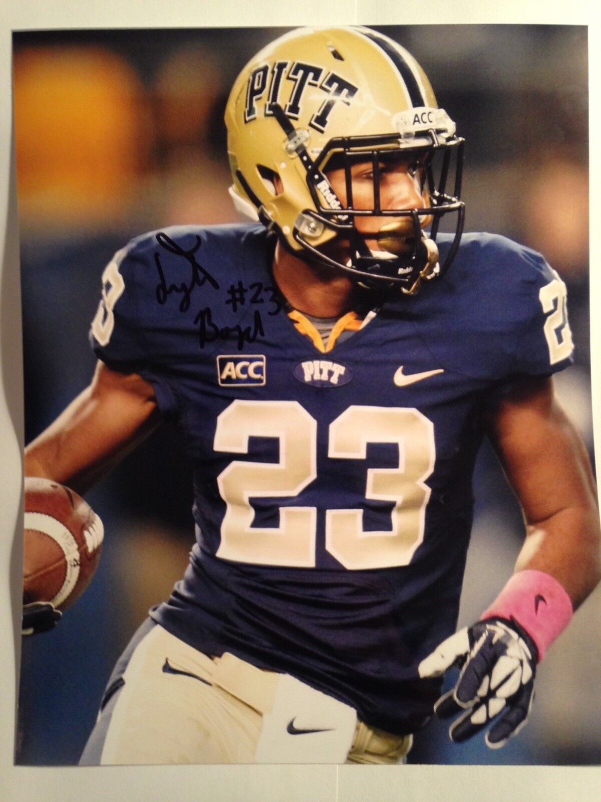 Tyler Boyd Pittsburgh Panthers signed 8x10 glossy Photo Poster painting AUTOGRAPH PITT