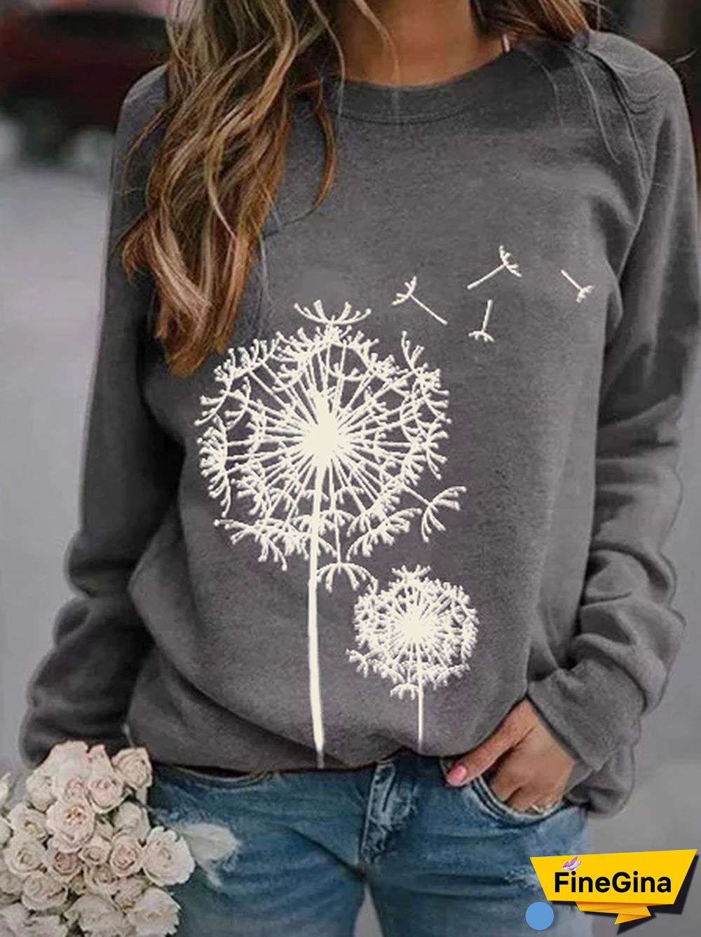 Cotton-Blend Crew Neck Hoodies & Sweatshirts