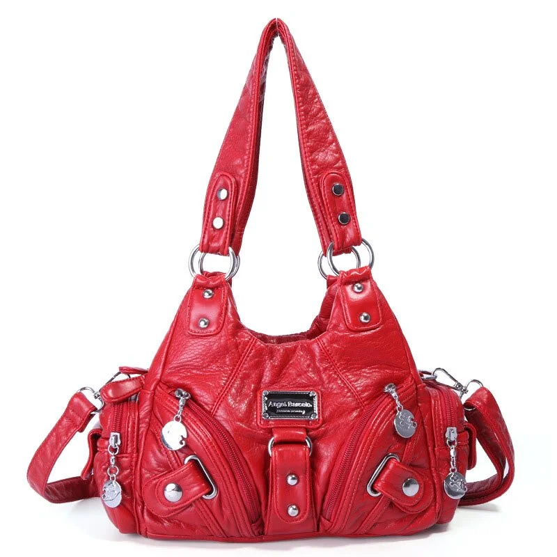 Pongl Women Handbags Luxury Soft PU Leather Shoulder Bags 2021 Hot High Quality Large Capacity Shopping Tote Bags Ladies Fashion Purse