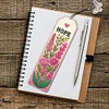3Pcs Letter Flower Special Shape 5D DIY Diamond Painting Bookmark for Book Lover